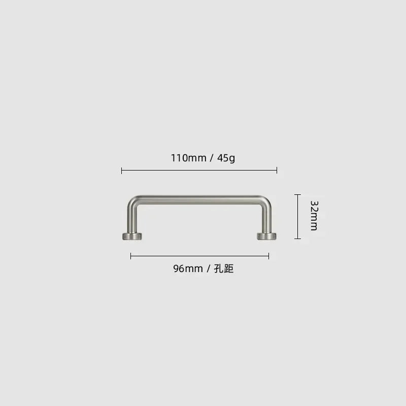 Goo-Ki Modern Zinc-Alloy Satin-Finish Cabinet Pulls Drawer Knobs FurnitureHardware