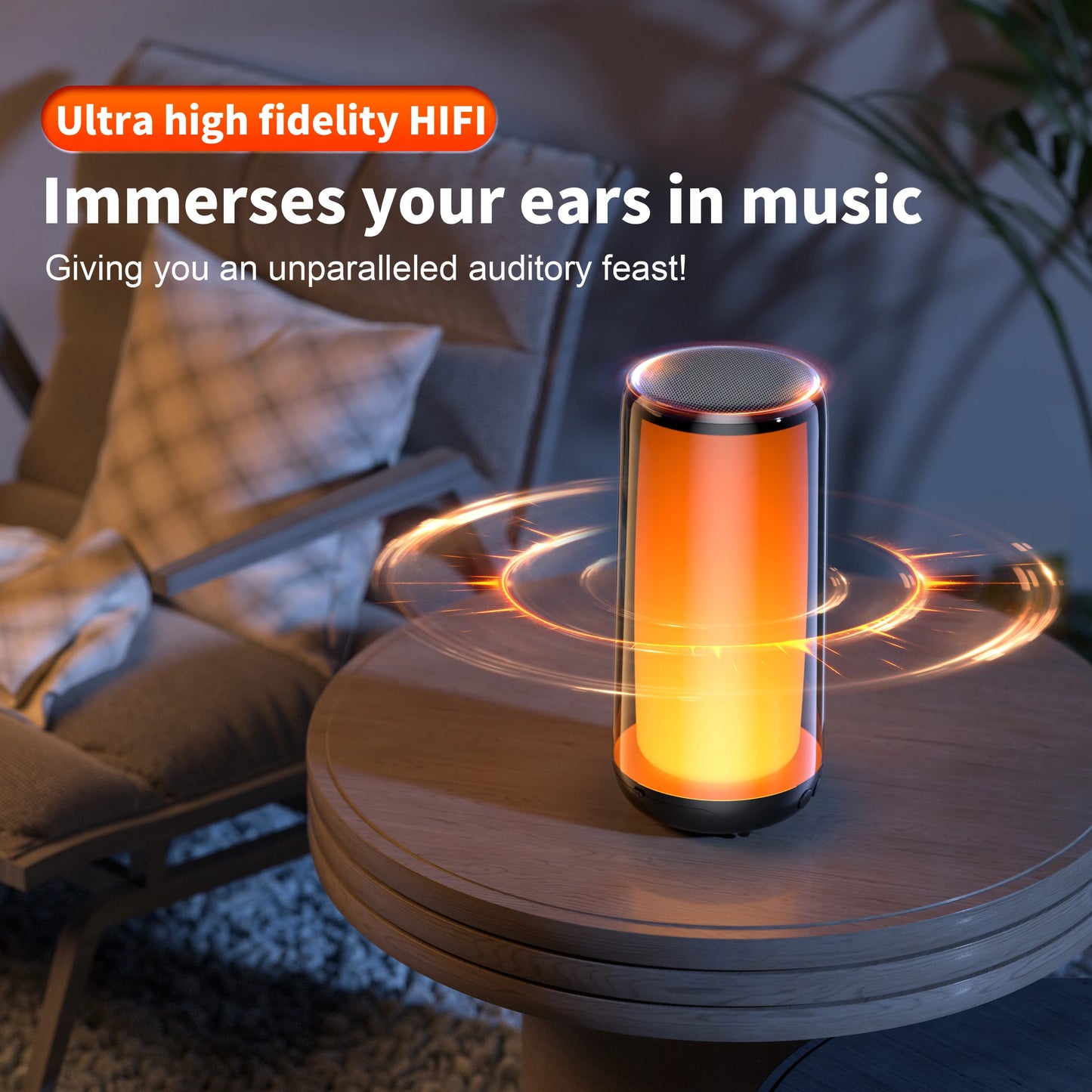 QERE Bluetooth Speaker Hi Res 10W Portable Wireless IPX5 Waterproof