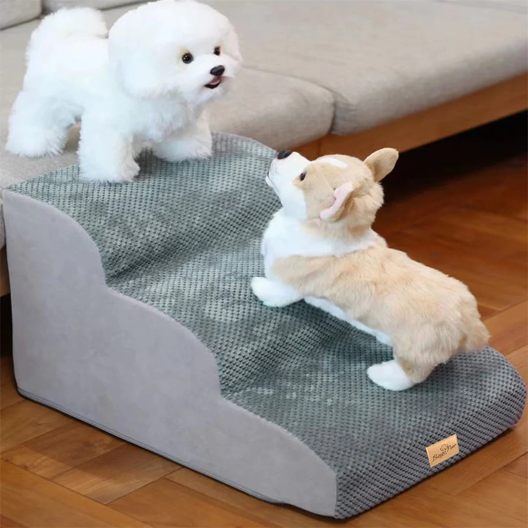 NONEDog High Density Foam Dog Steps For High Beds Sofas