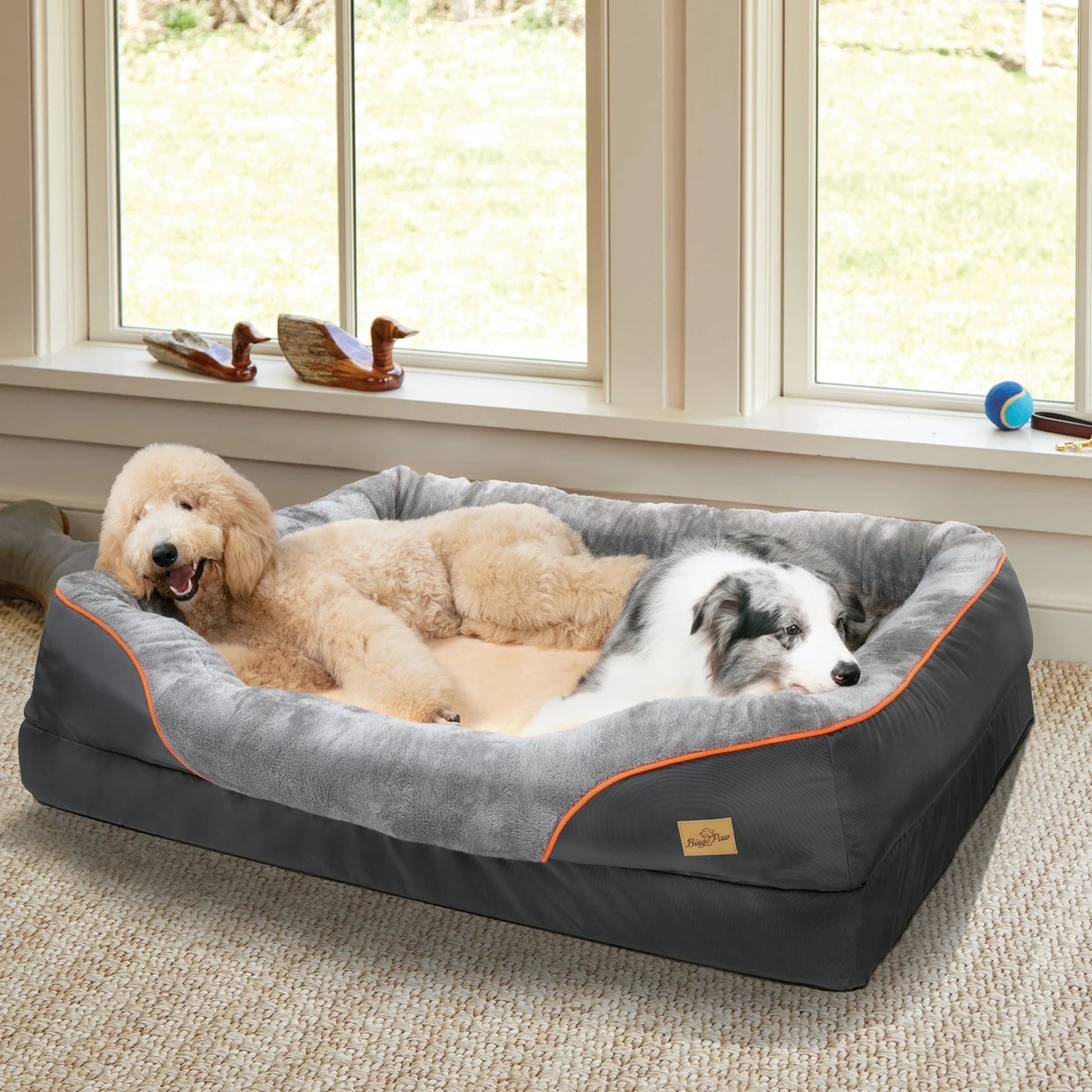 BINGOPAW Dog Bed With Removable Washable Cover