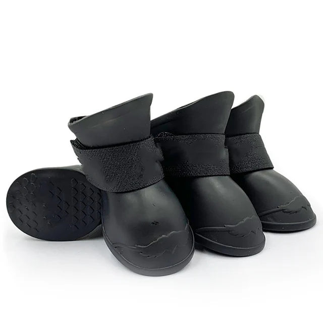 Waterproof Rain Shoes For Dogs And Cats Anti Slip Rubber Boots 4 Pack