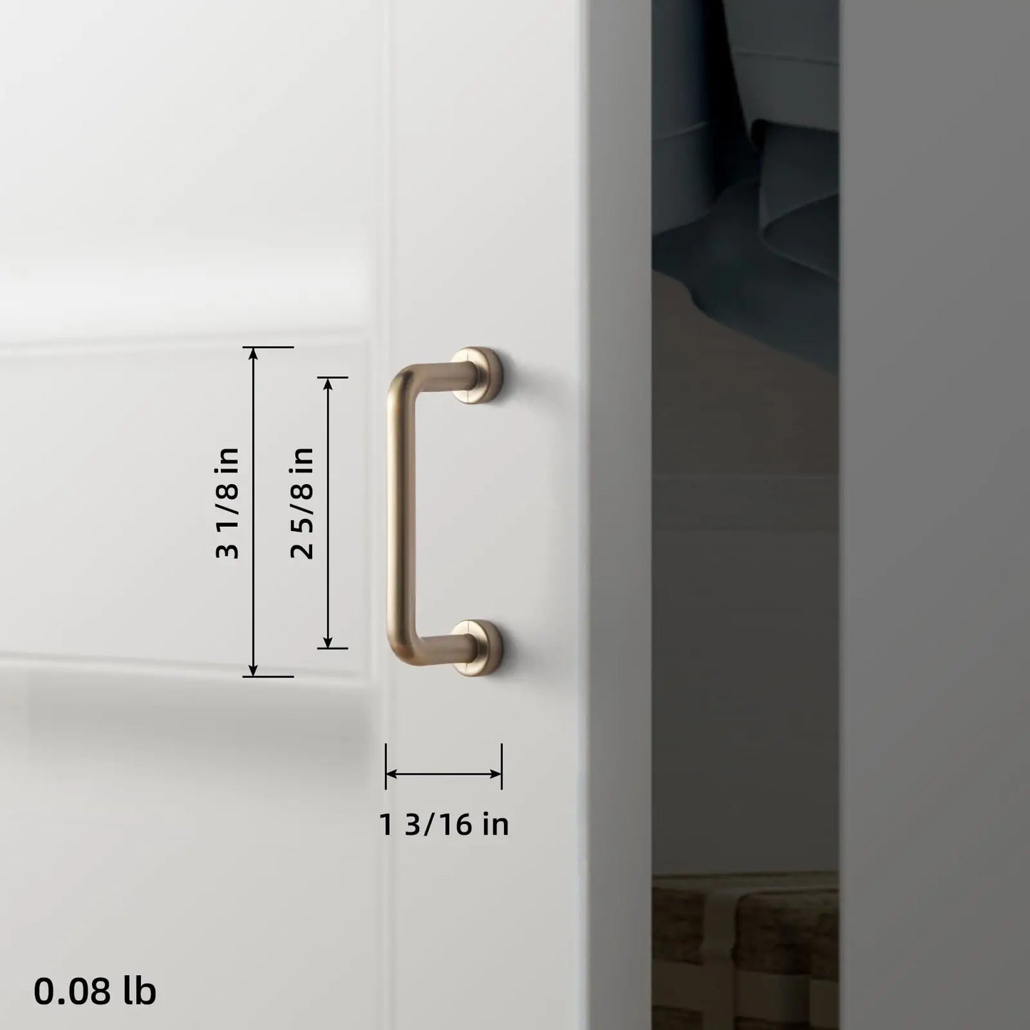 Goo-Ki Modern Zinc-Alloy Satin-Finish Cabinet Pulls Drawer Knobs FurnitureHardware