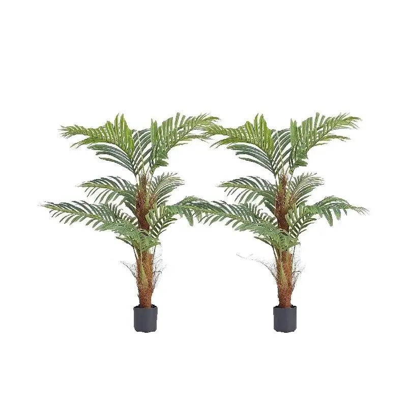 Artificial Palm Tree Faux Plant With Anti Tip Tilt Protection And Low Maintenance PE Material For Home Prop 65 Compliant