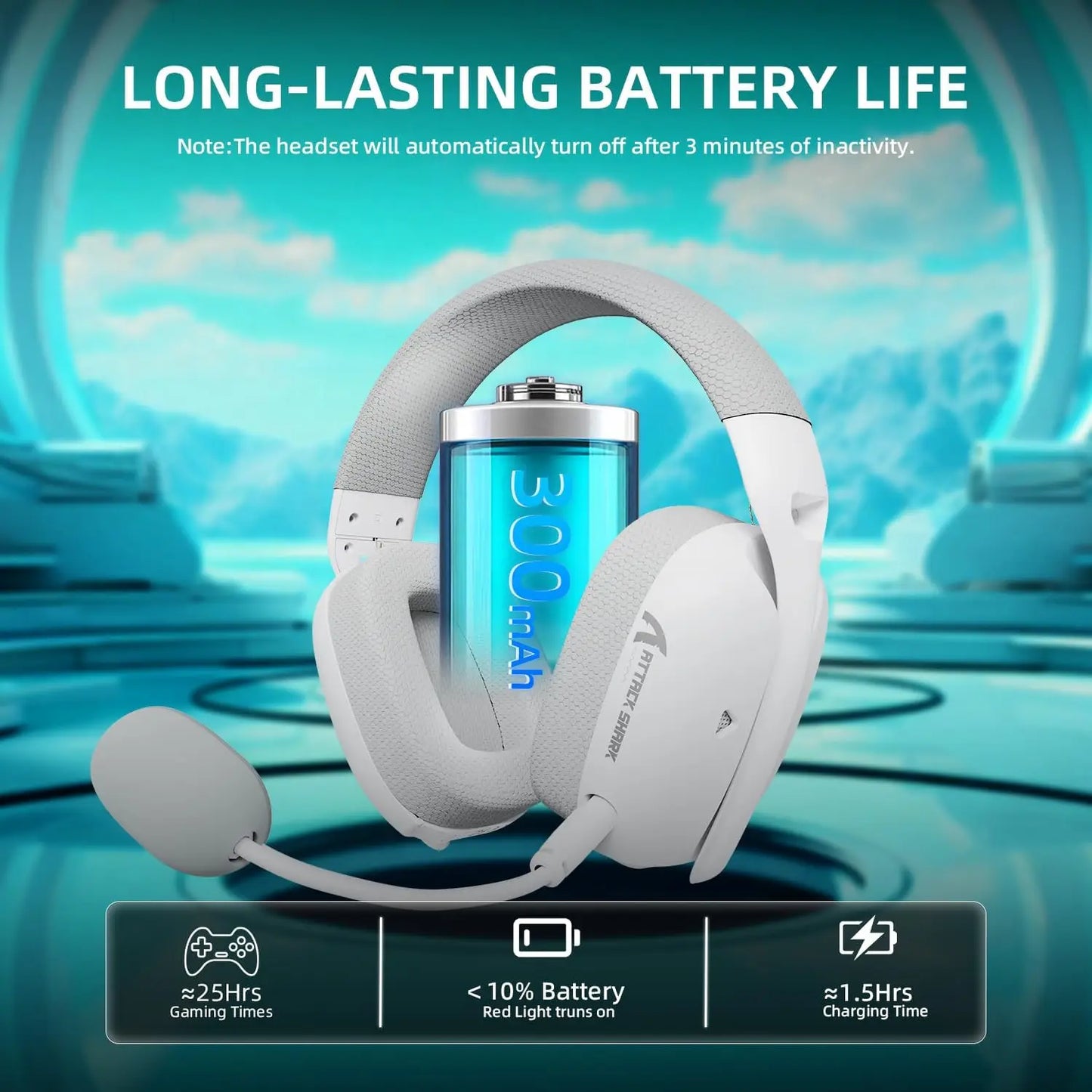 Mambasnake Attack Shark L80PRO Gaming Headset Tri Mode Wireless