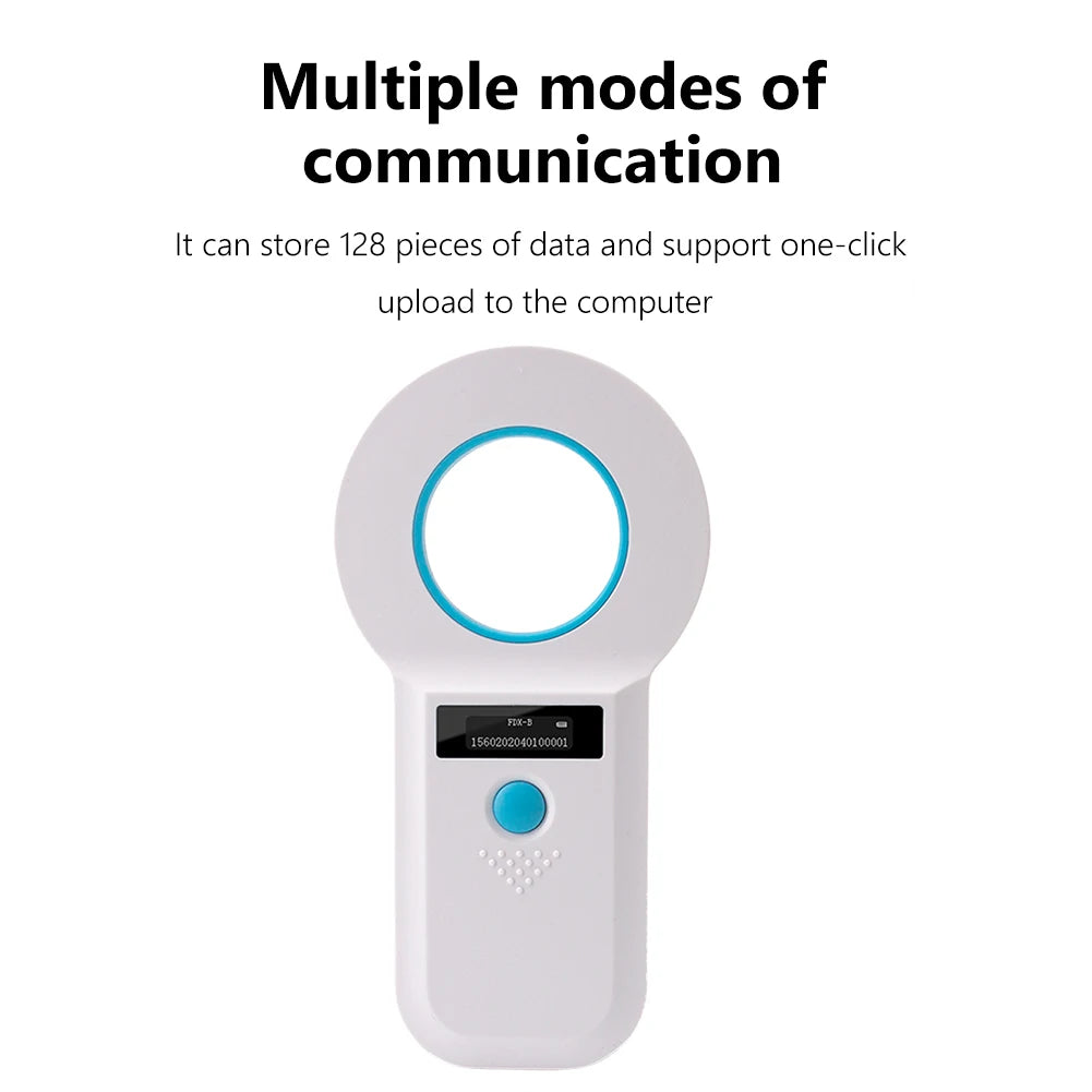 Alloyseed Handheld Animal Microchip Reader With OLED Display EMID