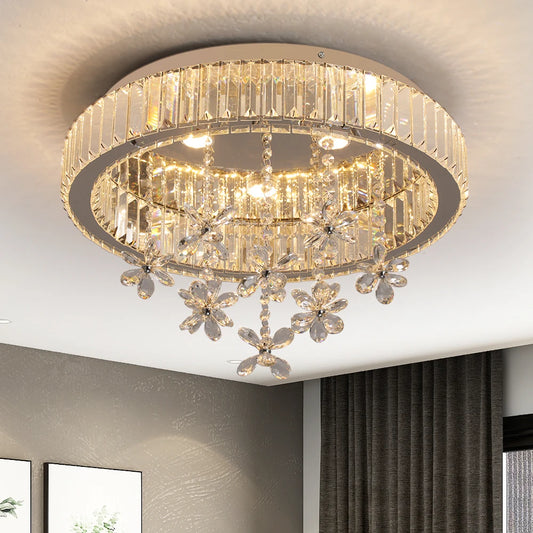 VETRULUS Luxury CrystalLED Ceiling Lamp Modern Chandelier Pendant LuminescentLight Fixture