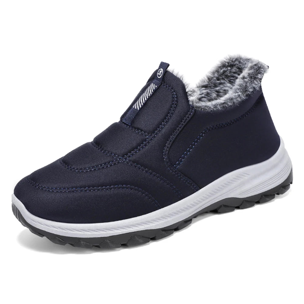 Warm Thermal Ankle Boots Non Slip Walking Shoes For Men