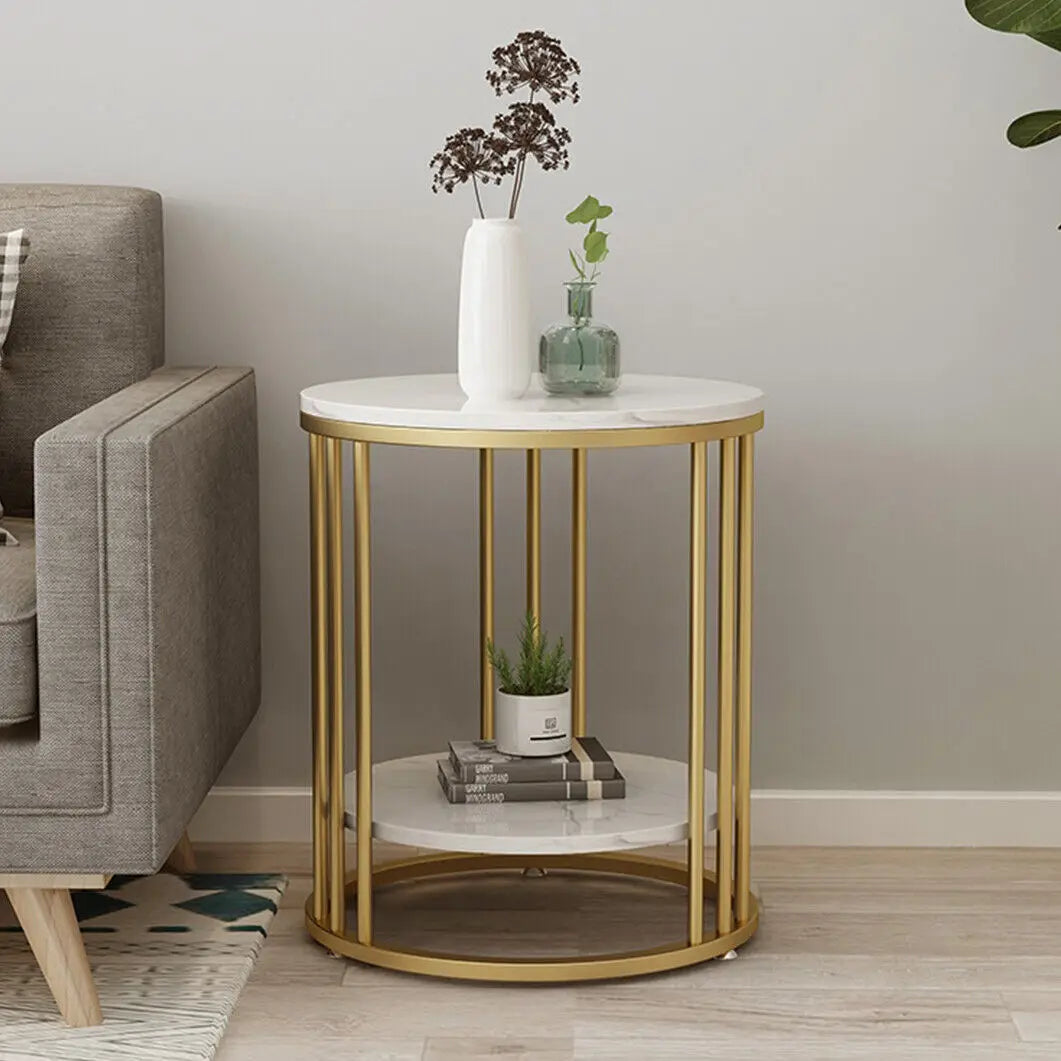 Wisfor Round Side Table Nightstand Jewellery Storage
