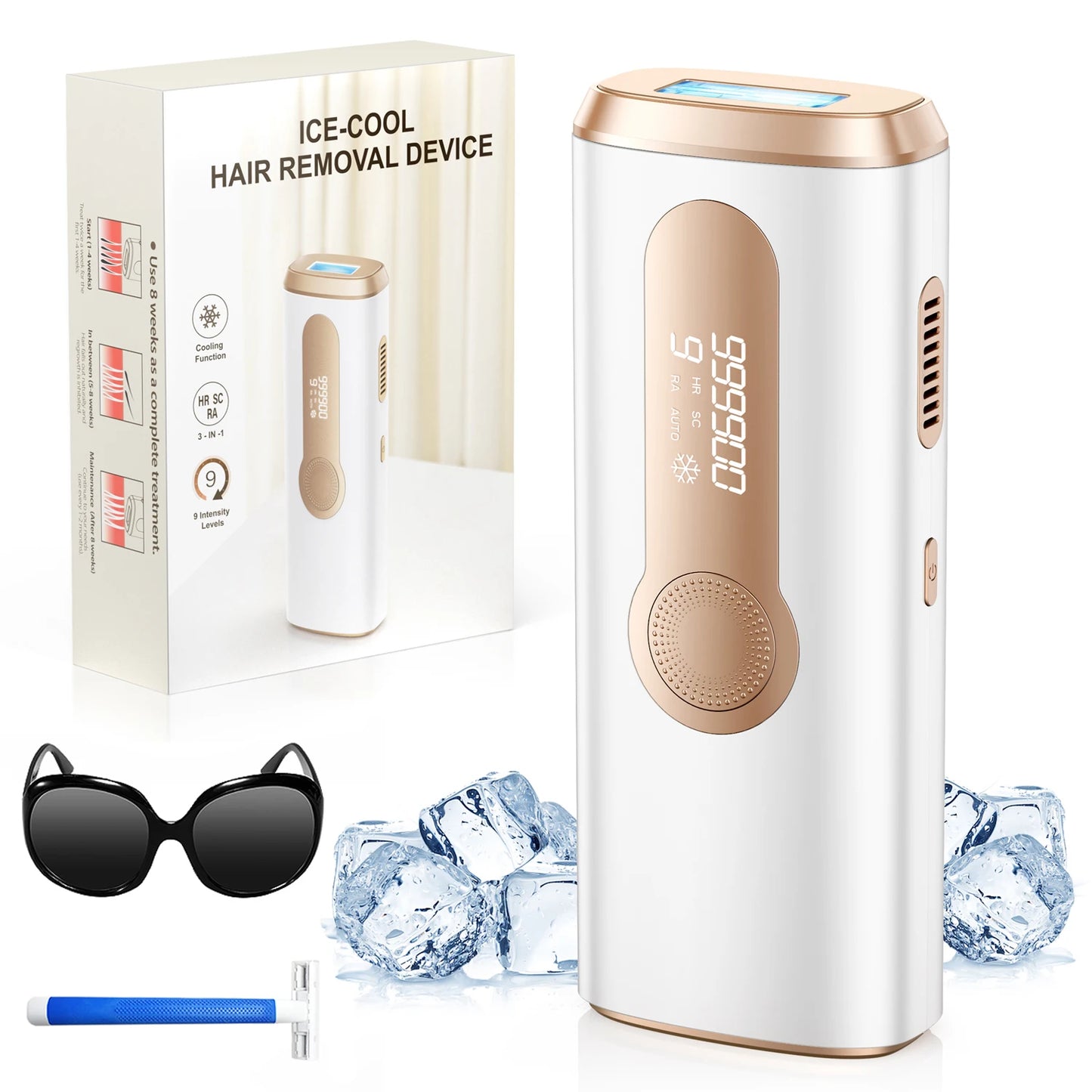 Totmizby Flash Laser Epilator IPL Hair Removal For Body Facial