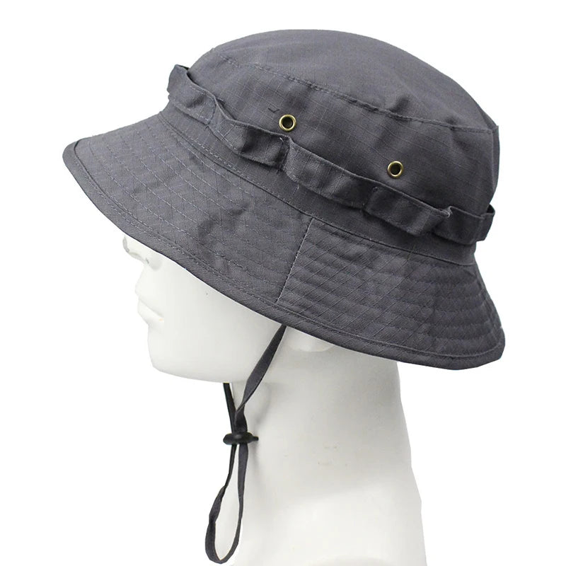 CN Guangdong Unisex Panama Bucket Hat Sun Protection