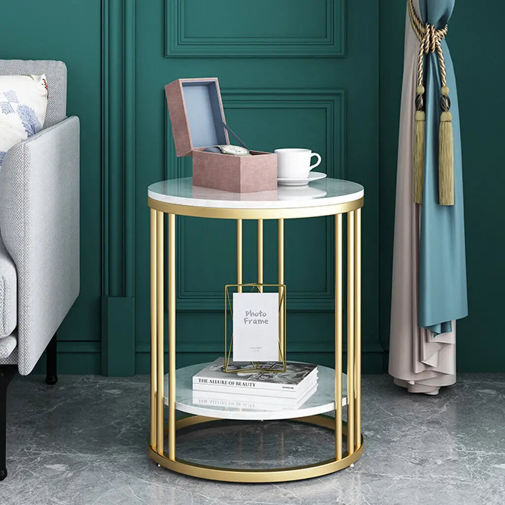 Wisfor Round Side Table Nightstand Jewellery Storage