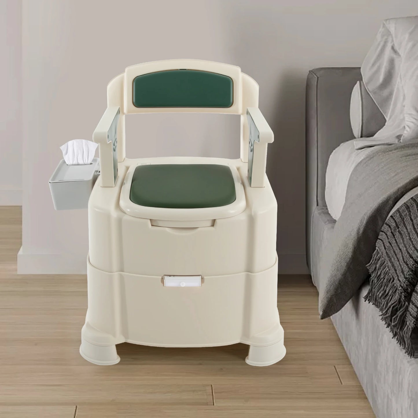 Toilet With Sensor Night Light Bedside Commode Portable Toilet