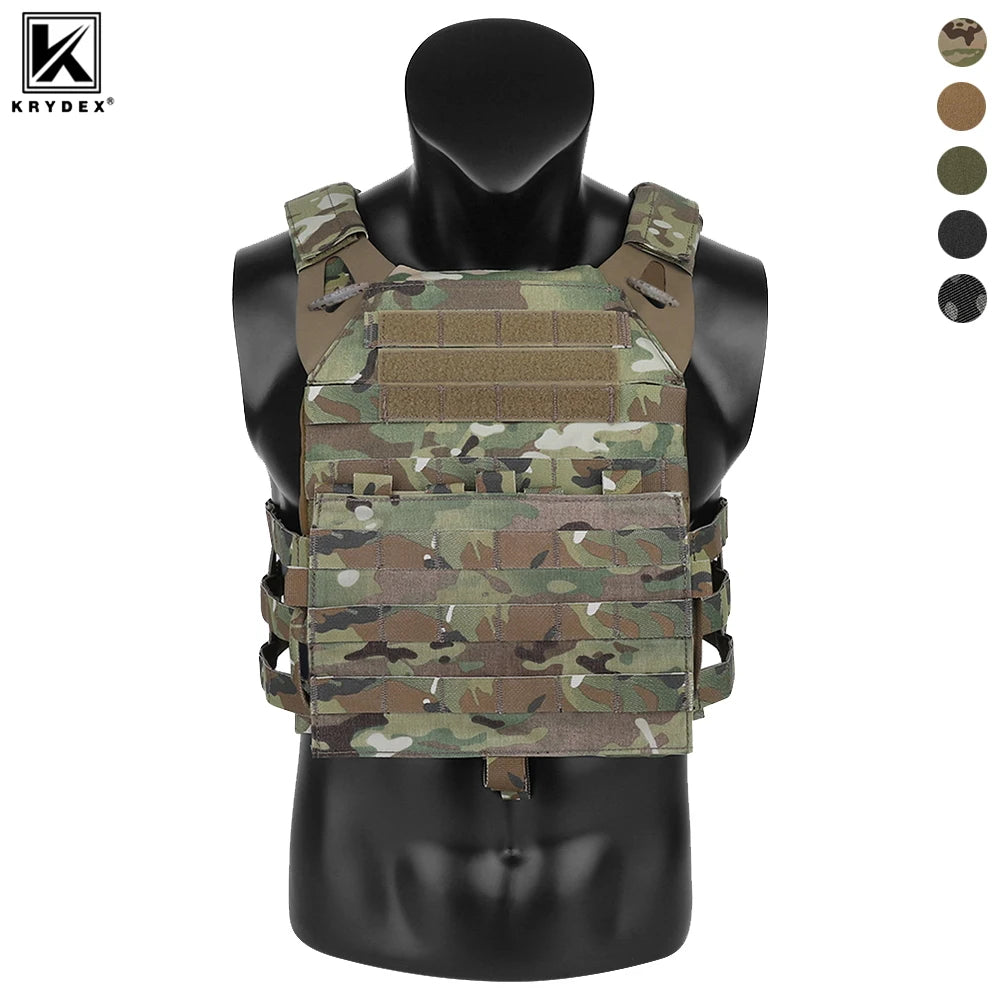 KRYDEX 500D Nylon Tactical Plate Carrier MOLLE Vest