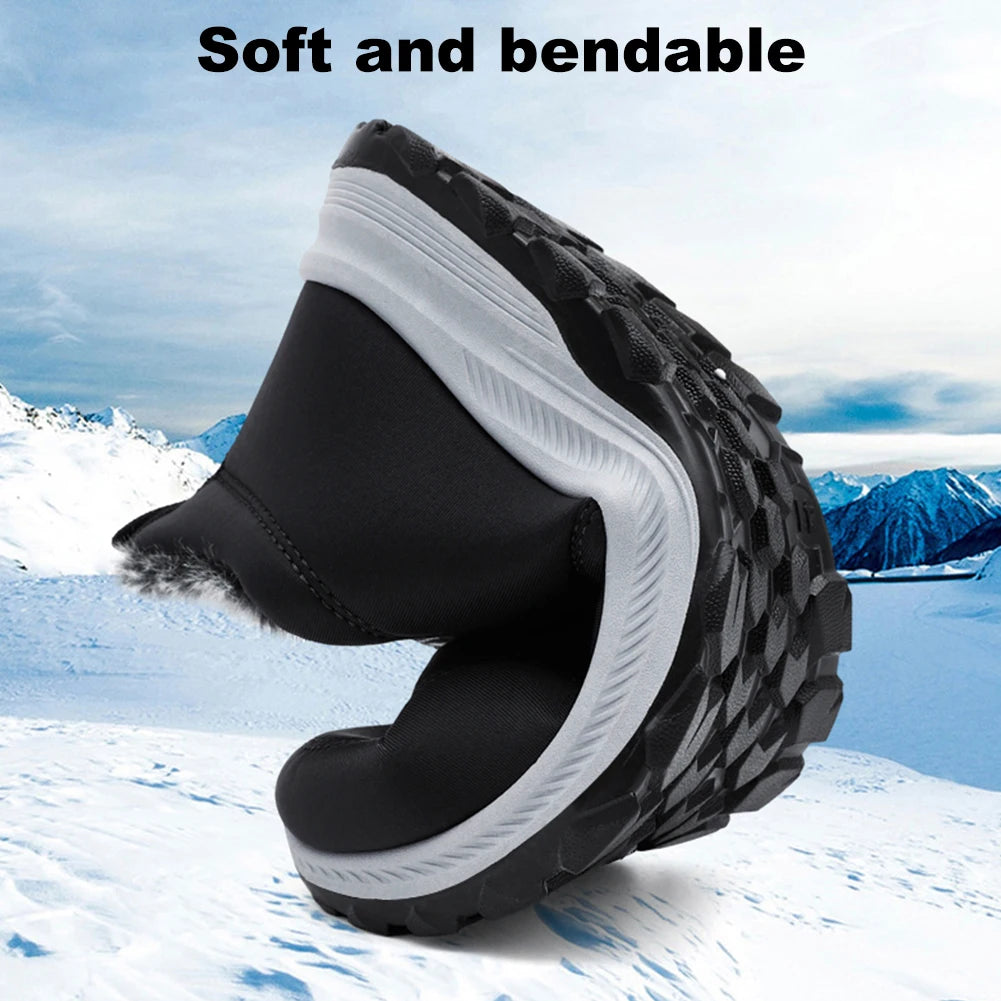 Warm Thermal Ankle Boots Non Slip Walking Shoes For Men