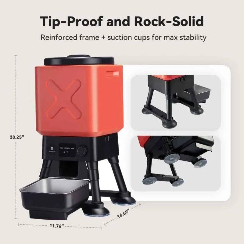 Automatic Timed Dog Feeder Dispenser Anti Blockage For Dogs