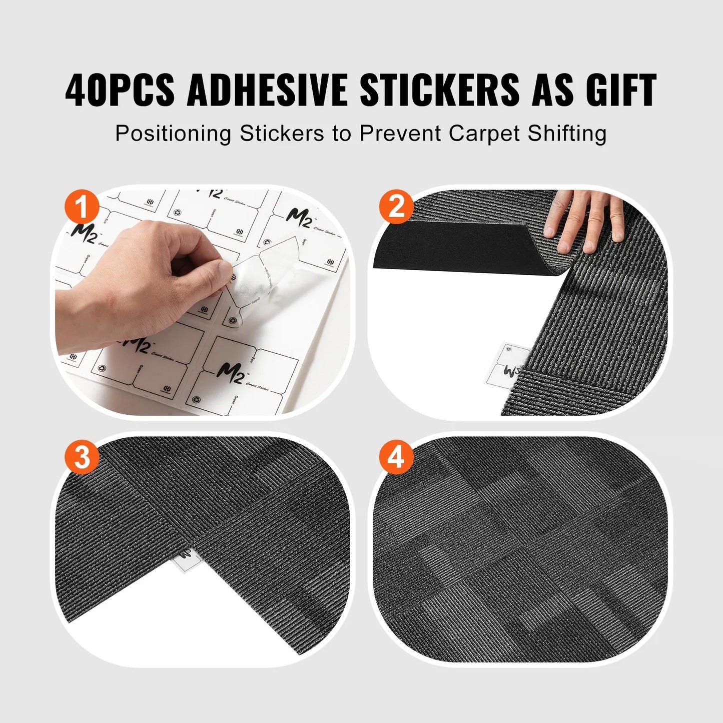 Carpet Tiles With Padding For Living Room Flooring