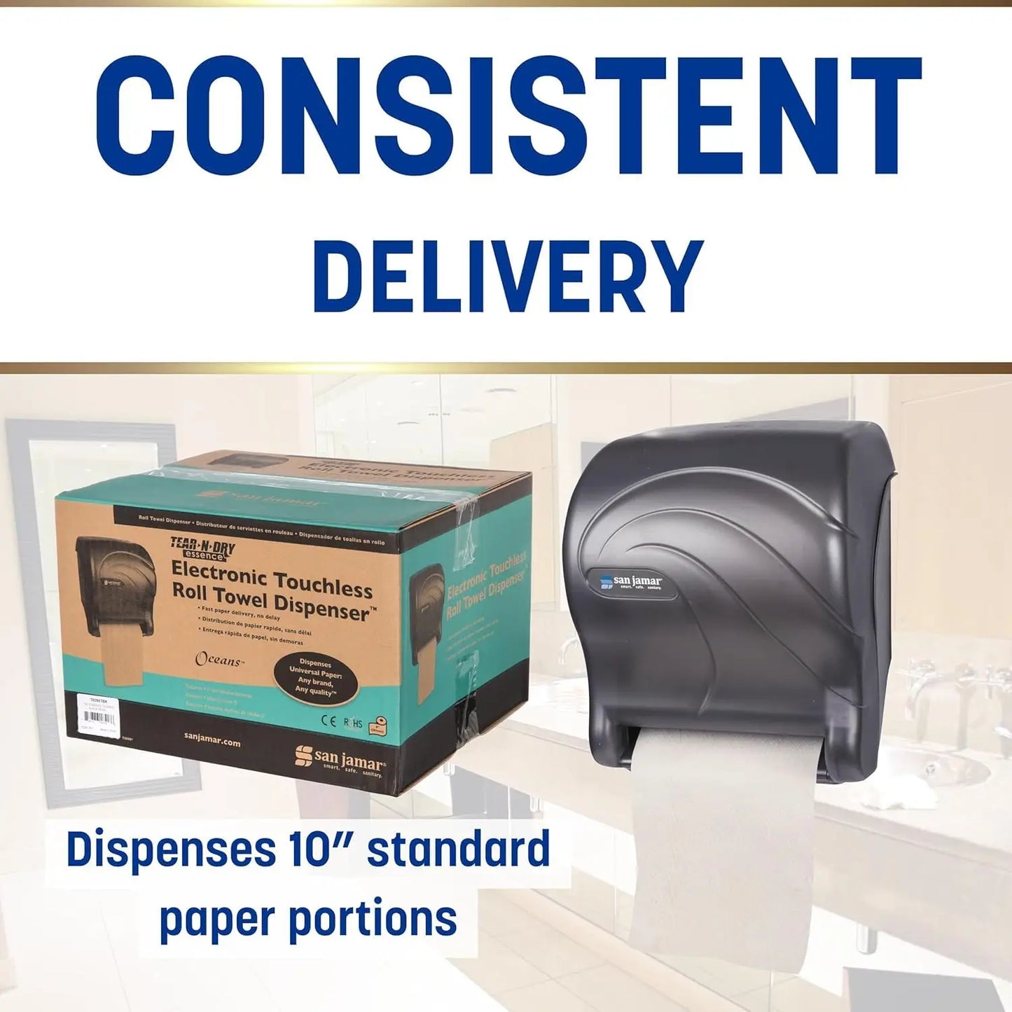 Automatic Touchless Paper Towel Dispenser for Bathrooms, Kitchens, Restaurants Efficient