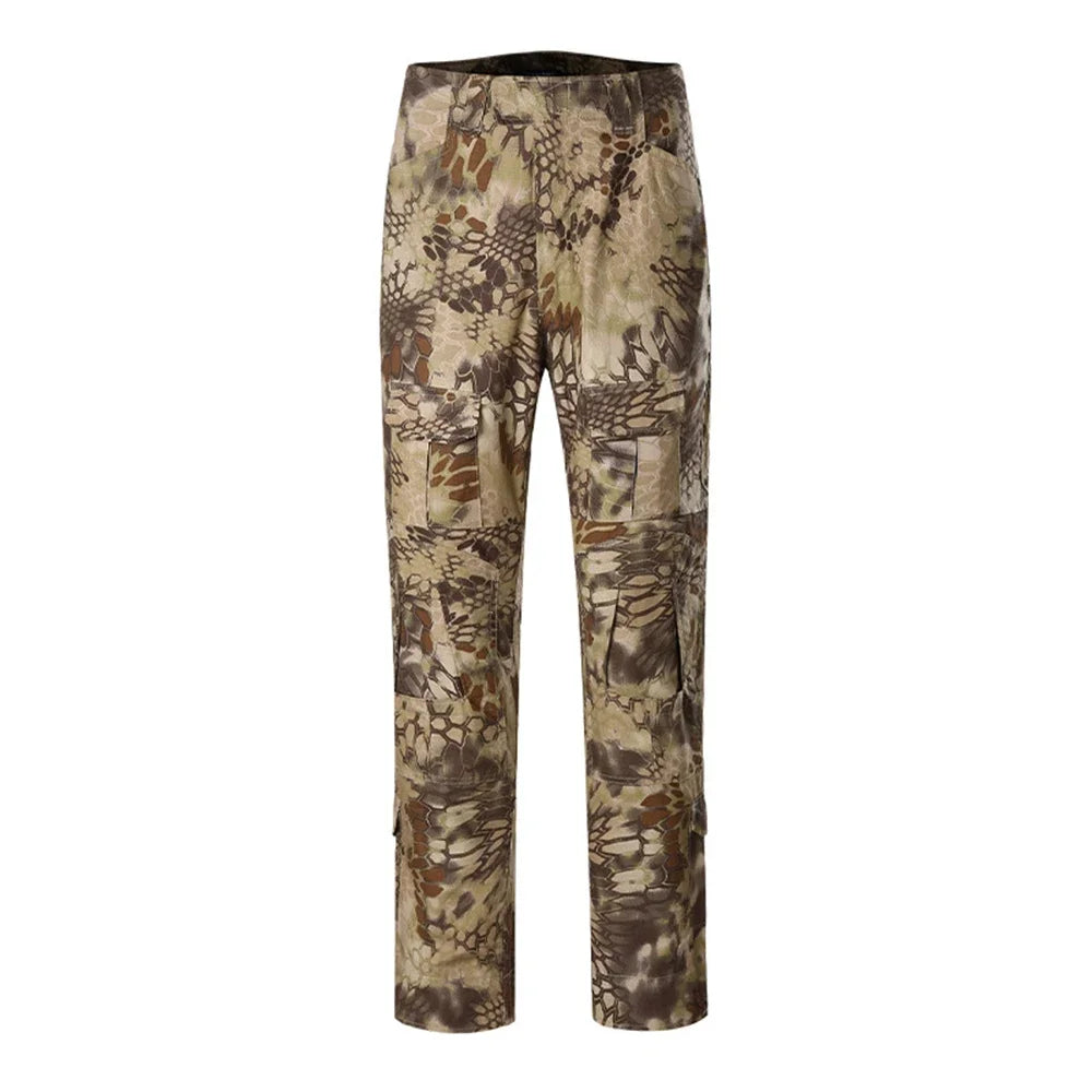Tactical Combat Pants Multicam Camouflage For Outdoor Trekking And Hunting