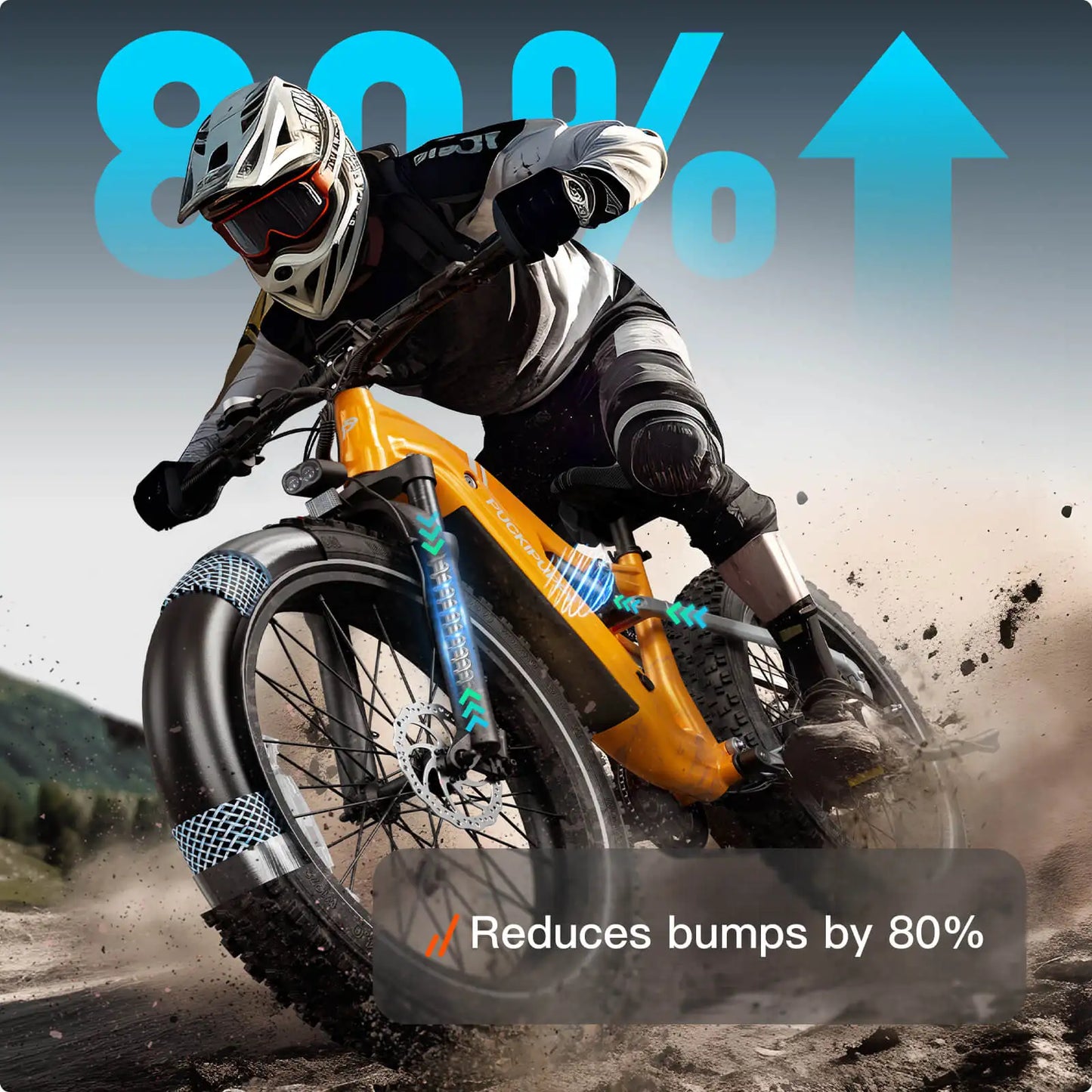 PUCKIPUPPY Labrador Pro Electric Mountain Bike 1350W 48V 20Ah