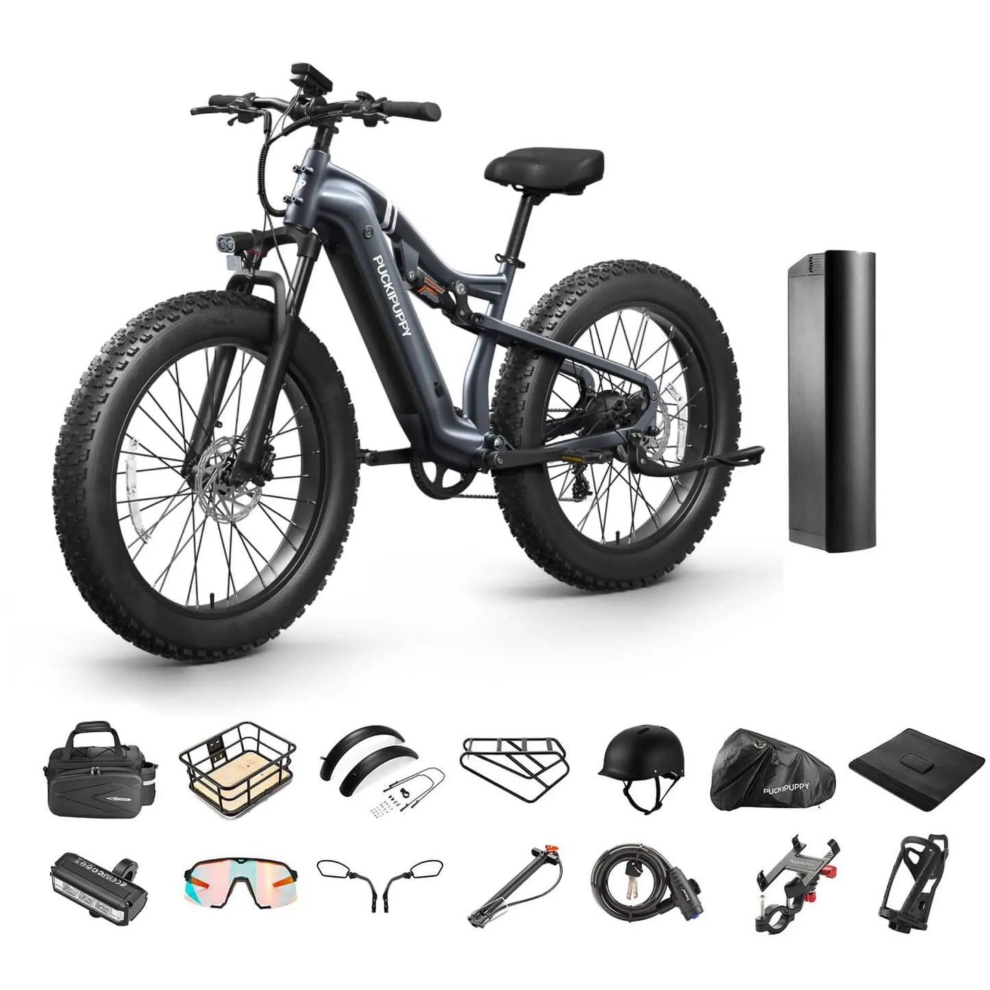 PUCKIPUPPY Labrador Pro Electric Mountain Bike 1350W 48V 20Ah