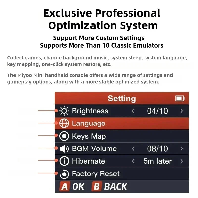 Miyoo Mini V4 Handheld Retro Game Console With Linux System IPS Display And 11000 Games