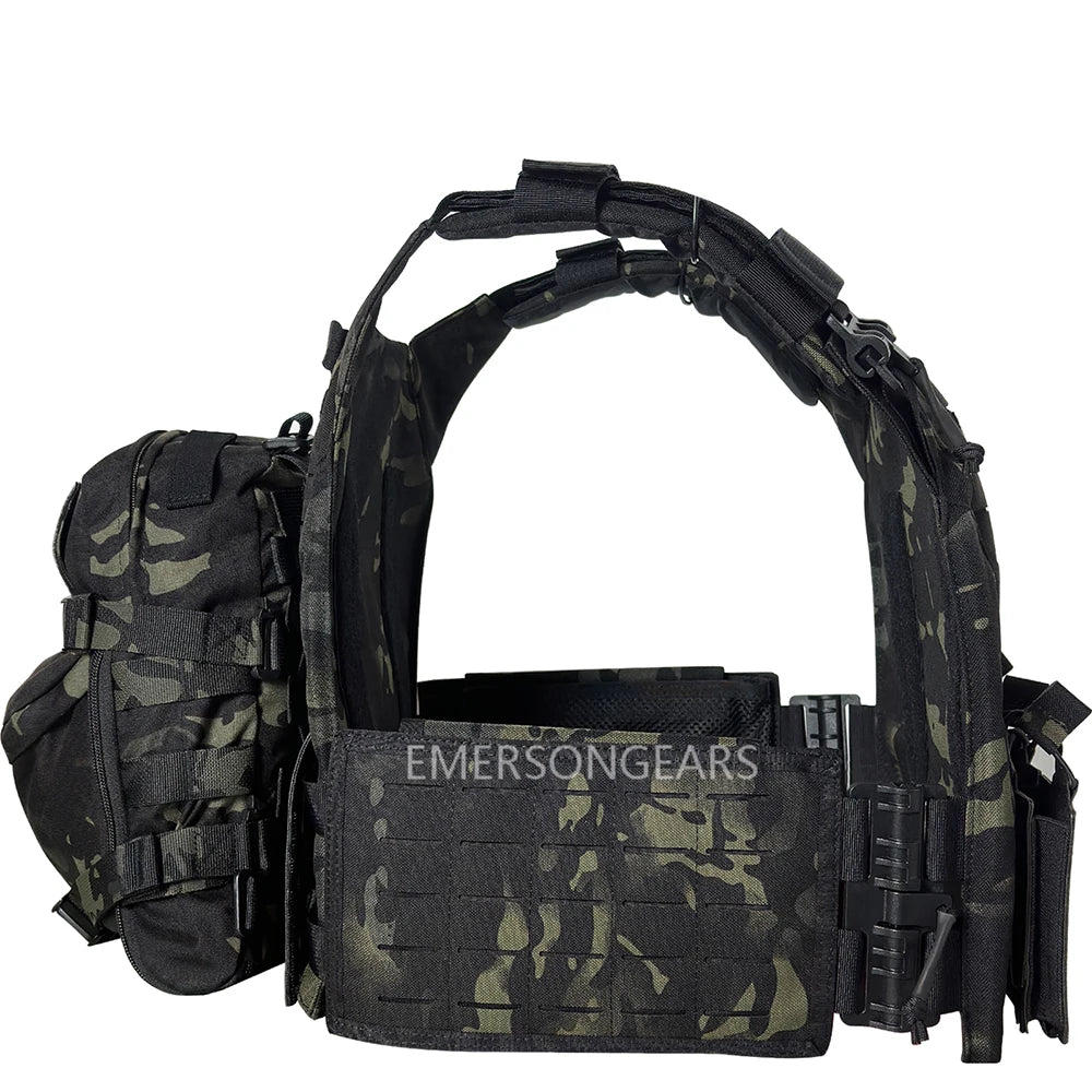 EMERSONGEARSCN Tactical 1000D Nylon Quick Release Vest with Hydration Backpack