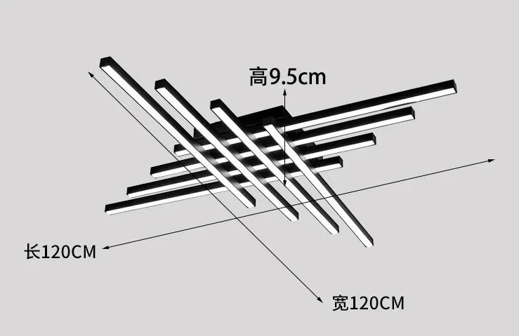 Nordic Minimalist LED Ceiling Lamp Strip Light For Living Room