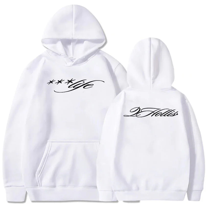 2hollis ***Life Script Hoodie Men Women Clothing Hooded Long Sleeve Loose Pullovers Fleece Warm Autumn 2025 Sudaderas Male Hoody