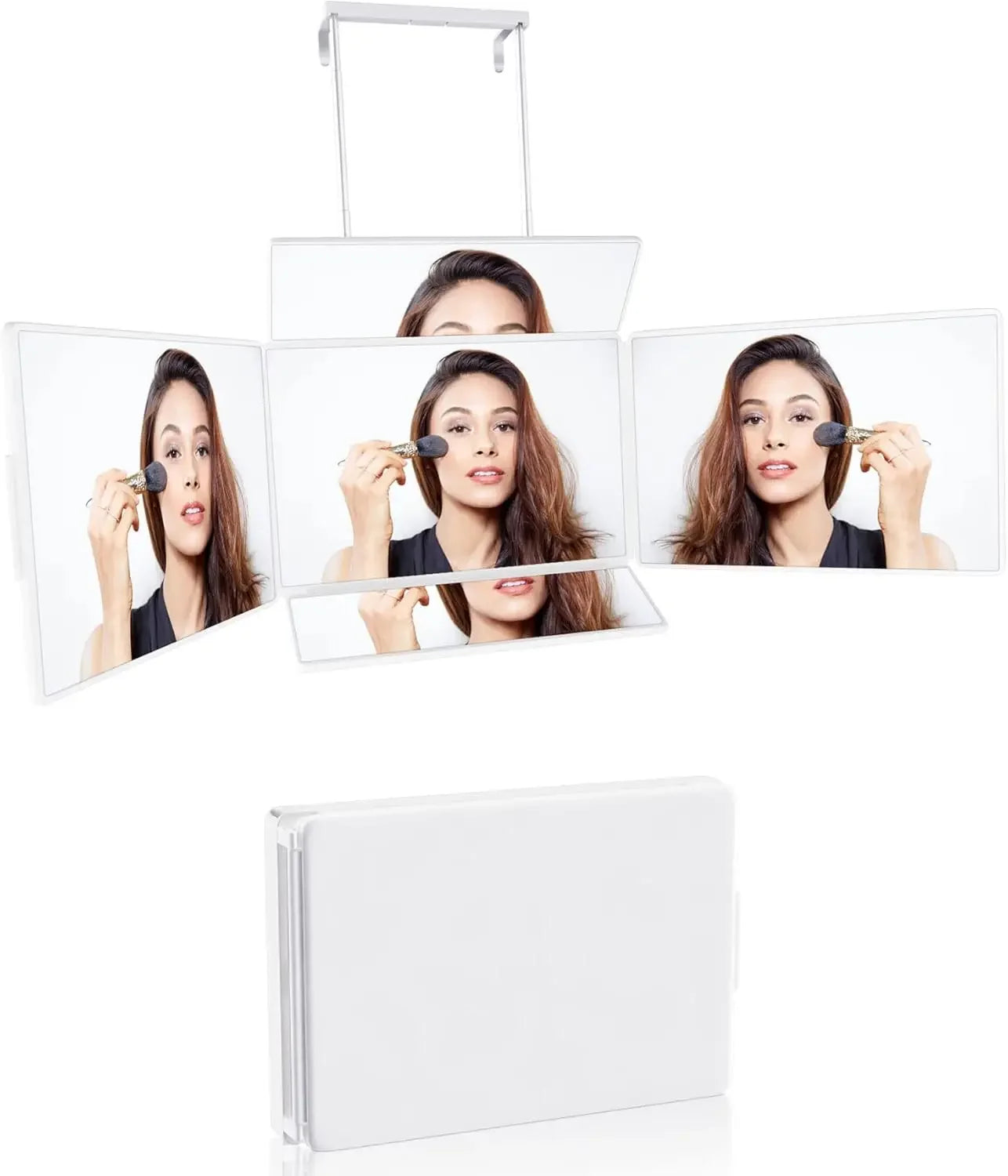 5 Way SelfHaircutting CosmeticMirror and Shaving with Adjustable Magnified Illumination