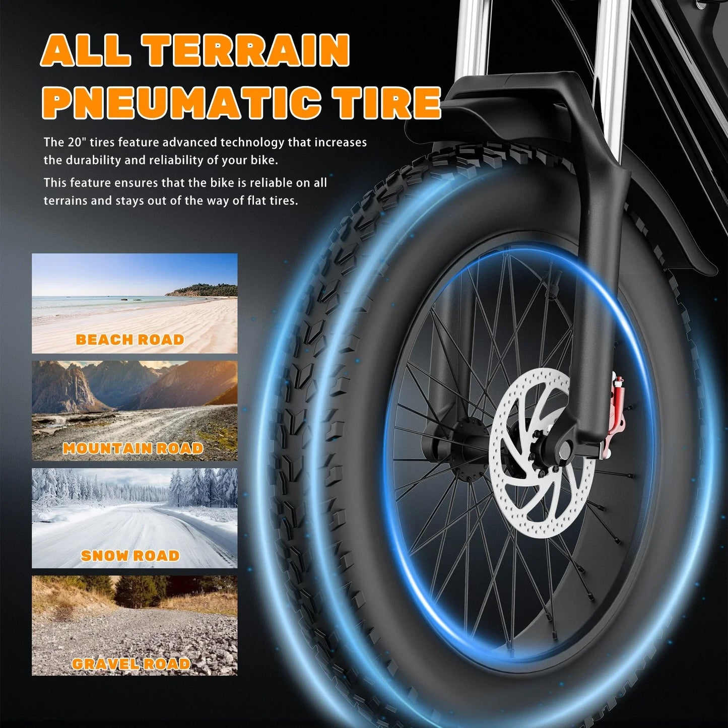 Ridstar Dual 1500 3000W 52V Fat Tire Electric Mountain Bike For Adults