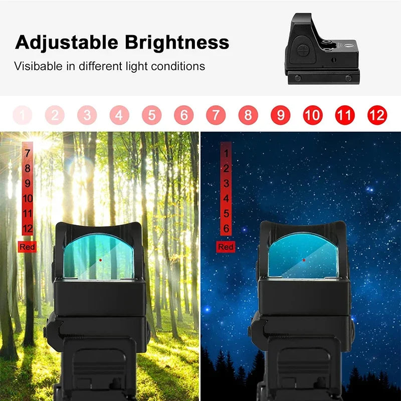 Bestsight Mini MR Red Dot Sight For Picatinny Rail Rifles