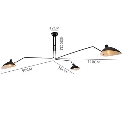 Mouille Nordic Spider Ceiling Lamp LED Iron For Home Decor Modern Living Room Ideas