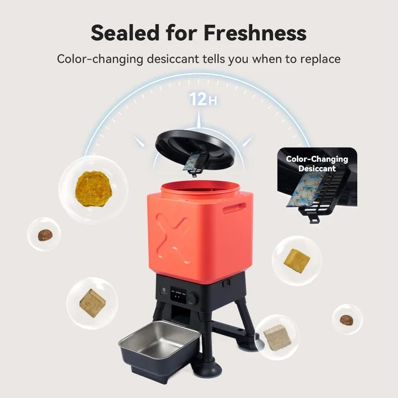 Automatic Timed Dog Feeder Dispenser Anti Blockage For Dogs