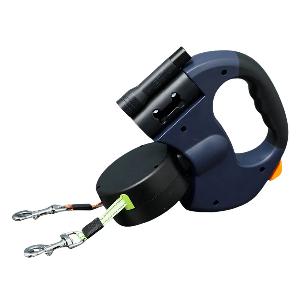Alloet Dual Headed Dog Leash 360 Degree Swivel Retractable