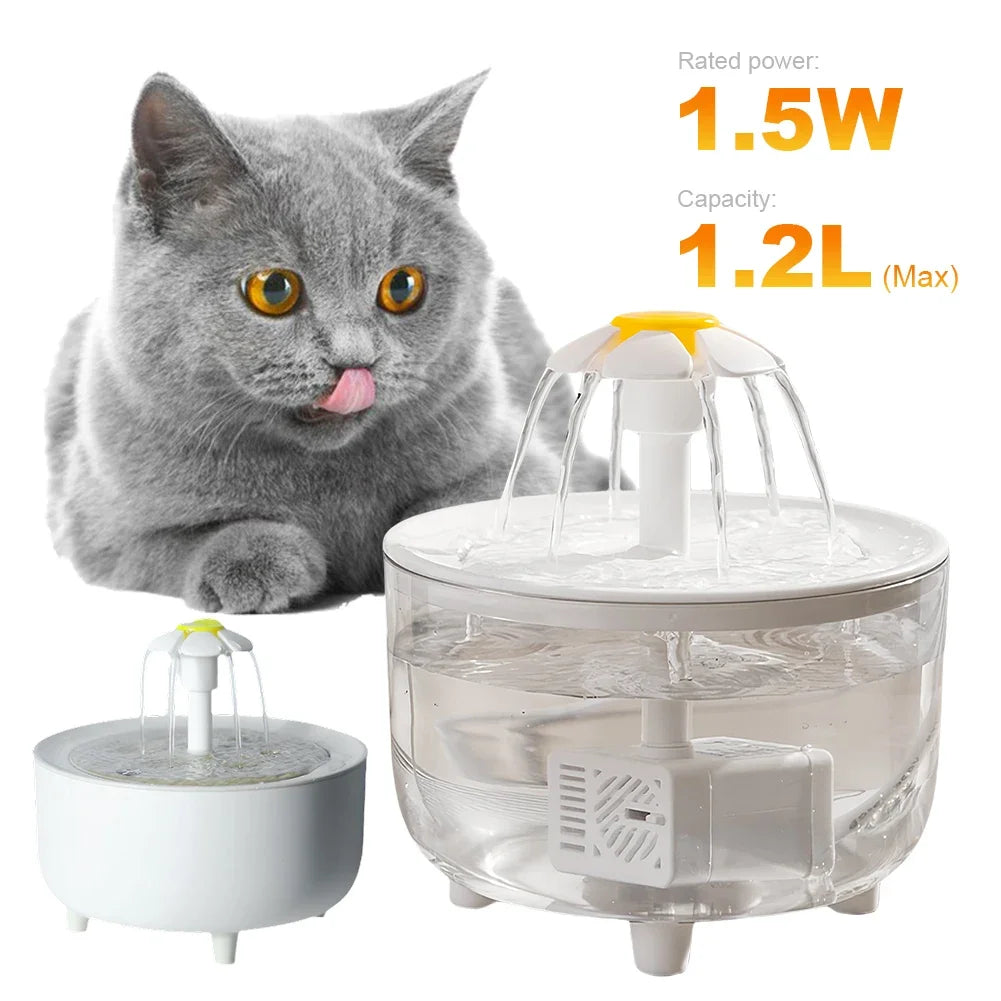 Shunmaii Mute Automatic Cat Water Fountain With USB Filter