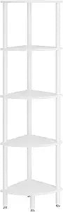 IBUYKEM 5 Tier Corner Shelf Stand Industrial Display Rack