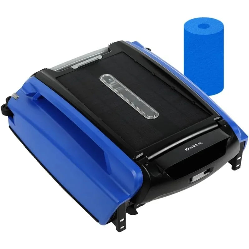 Best Seller SE Solar-Powered Robotic Automatic Pool Skimmer Cleaner with 30+ Hour Cleaning Battery, Pool Skimmer Anti-Stuck Foam