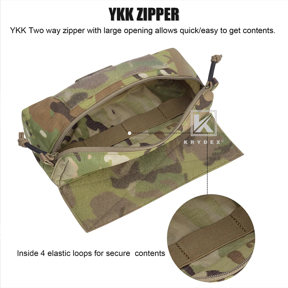 KRYDEX Tactical Vest Chest Mini Dangler Drop Pouch For JPC