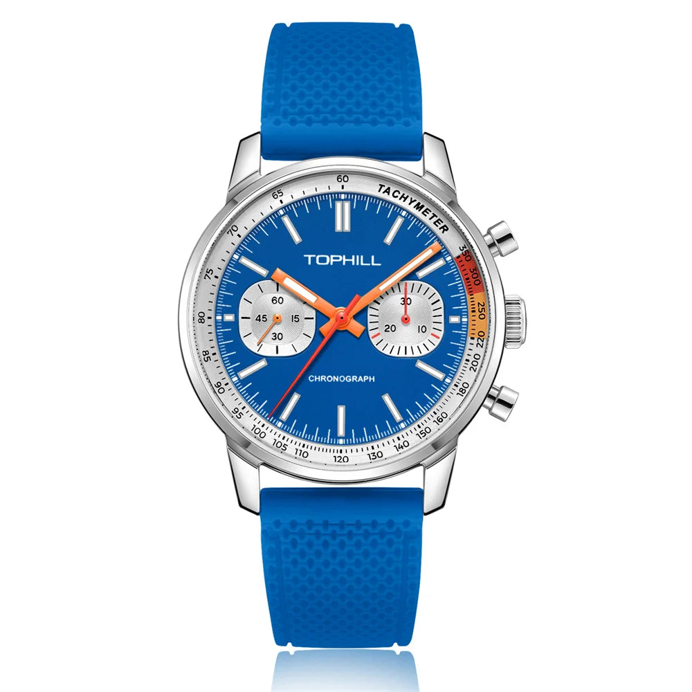 TOPHILL Chronograph Pilots Watch Seagull ST1901 Movement