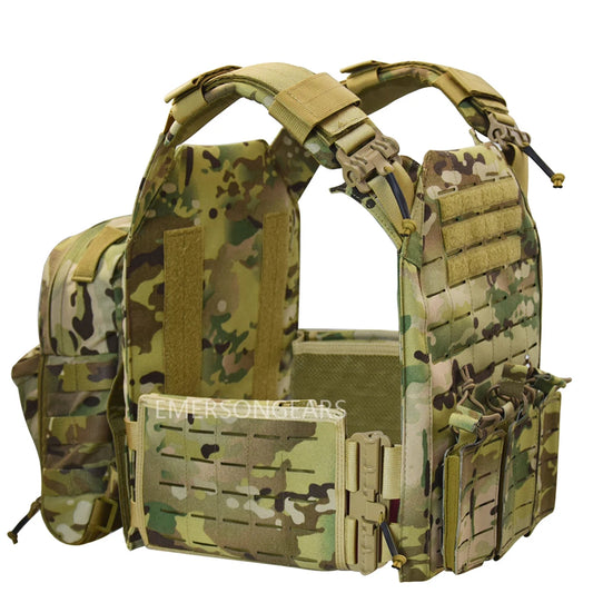 EMERSONGEARSCN Tactical 1000D Nylon Quick Release Vest with Hydration Backpack