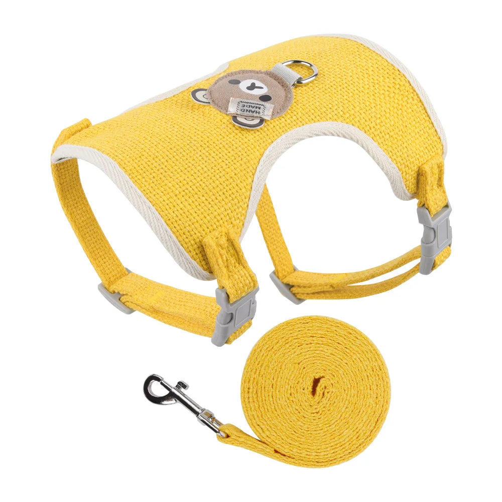 YTYINCN Cute Pet Harness and Leash Set for Small Dogs and Cats