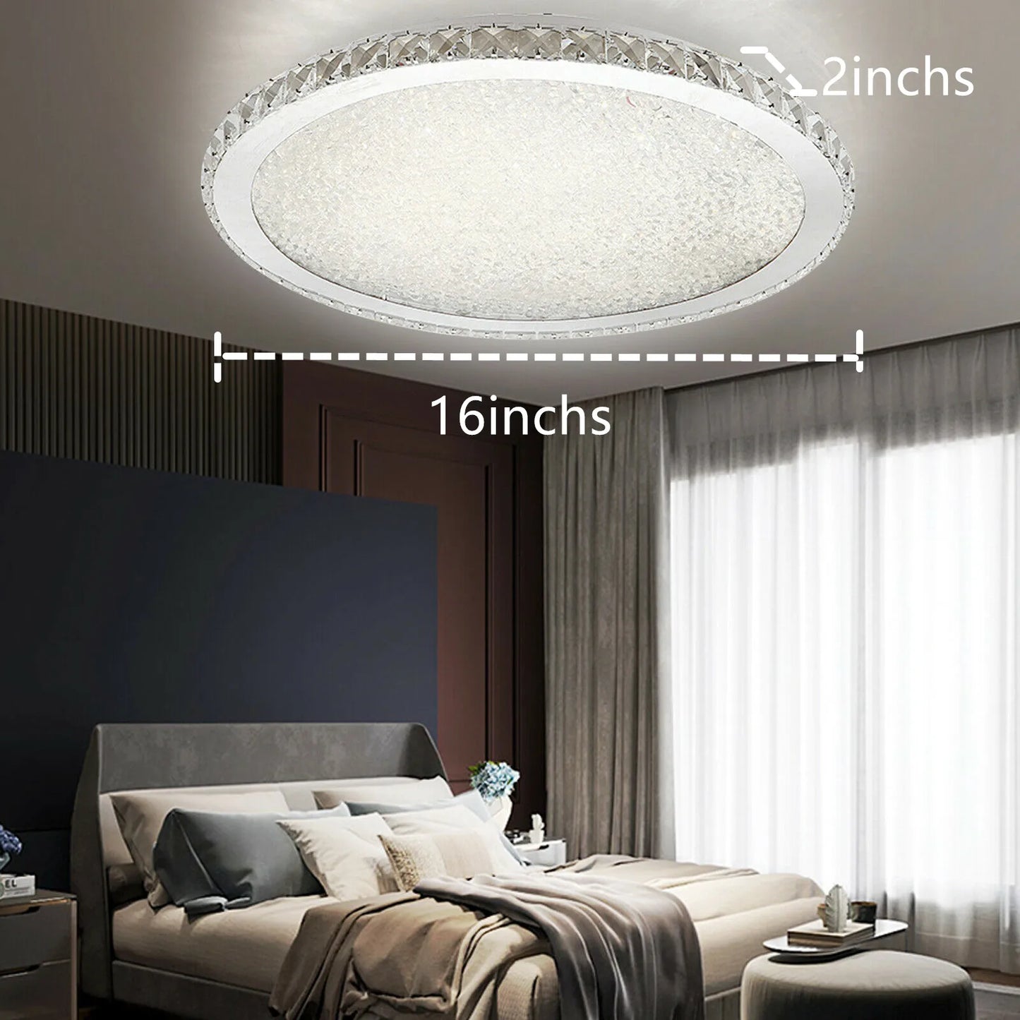 LOYALHEARTDY Modern Crystal Ceiling Light Pendant LED Chandelier Raindrop Design