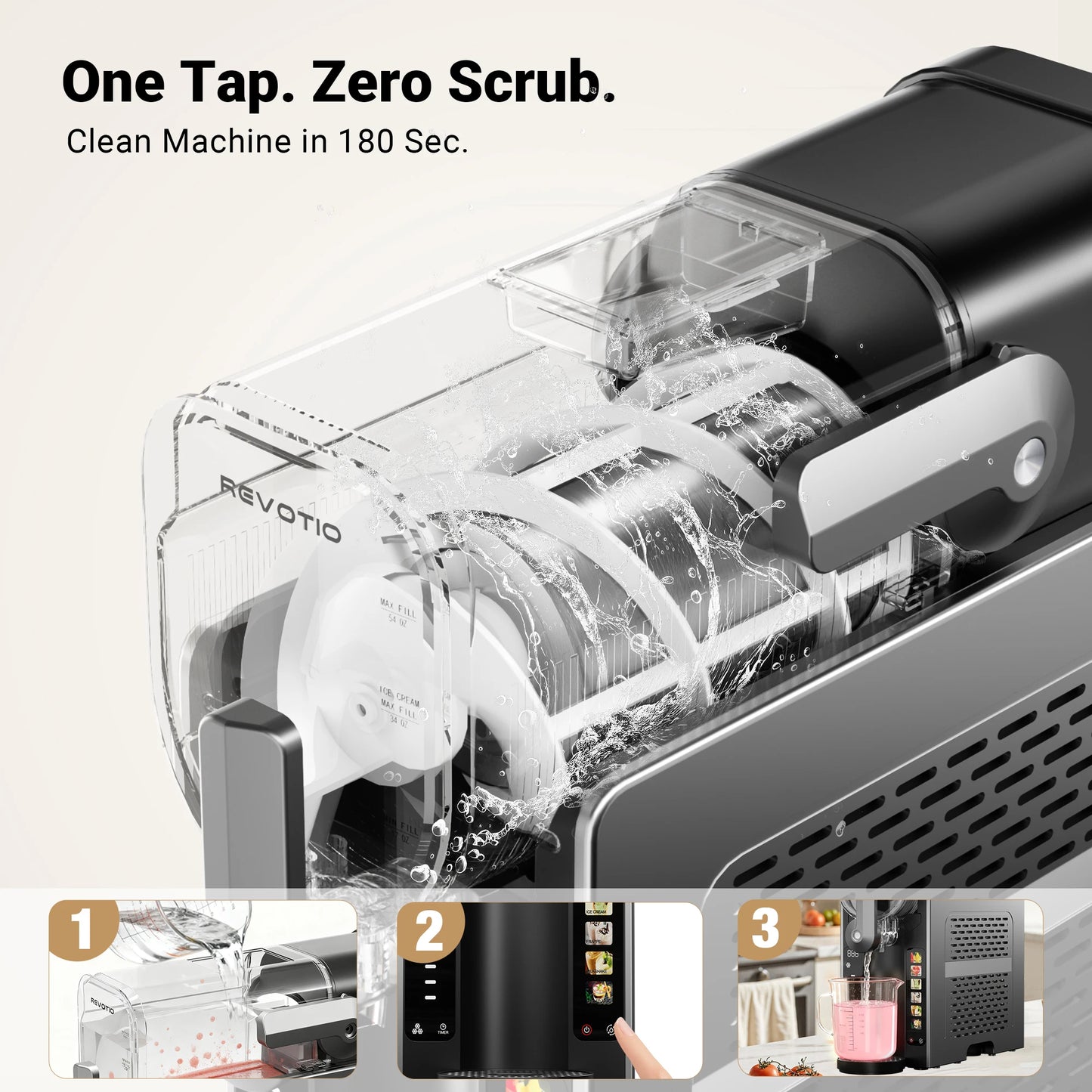 Slushie Machine No Ice Needed Slushy Machine for Home with Self-Cleaning Function Professional Drink Maker Frozen Margaritas
