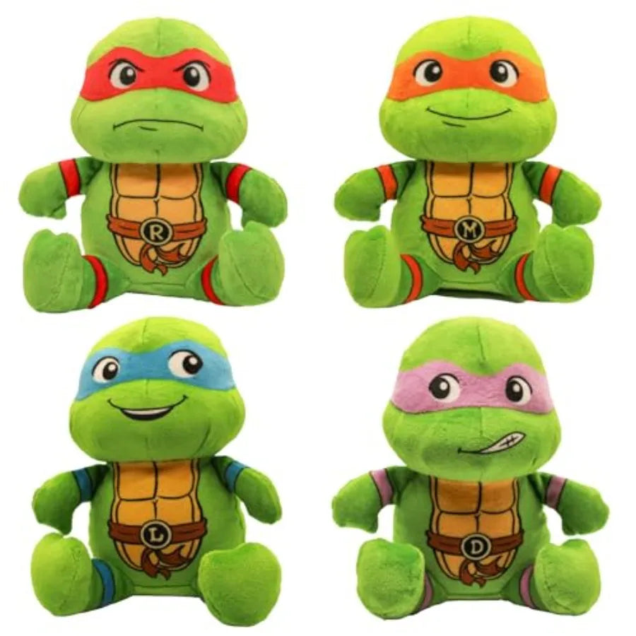 Teenage Mutant Ninja Turtle Official Merchandise TMNT Toys Squeaky Plush Dog Toy Stuffed Animal Turtle Squeaks for Interactive