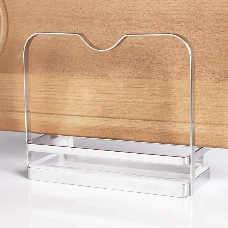 Cutting Board Rack Chopping Board Organizer Stand Holder Kitchen Countertop Pots Pan Lids Rack Organizer 304 stainless steel