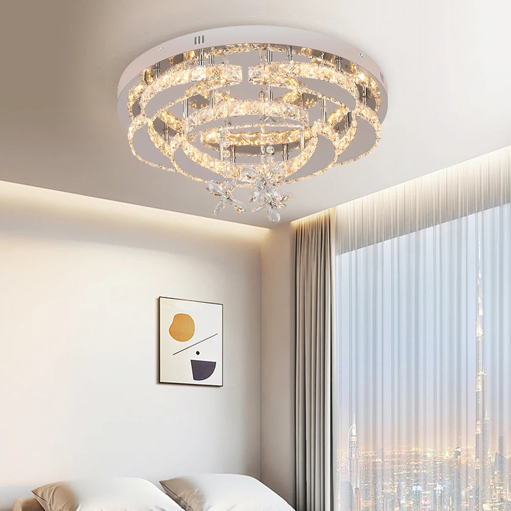 VETRULUS UltraCrystal CrystalChandelier LedCeilingLight For LivingRoom Decorative