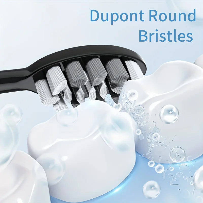 AdvancedElectric Rotary Toothbrush With Timer Usb Rechargeable Waterproof Ten Heads