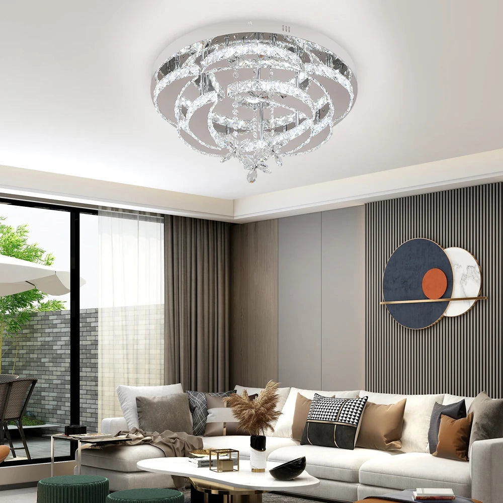 VETRULUS UltraCrystal CrystalChandelier LedCeilingLight For LivingRoom Decorative