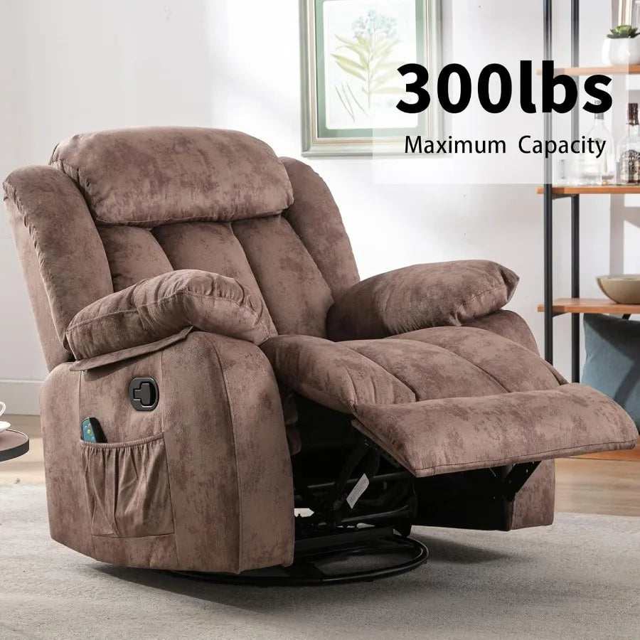 Heavy Duty Reclining Chair With Heat And Vibration