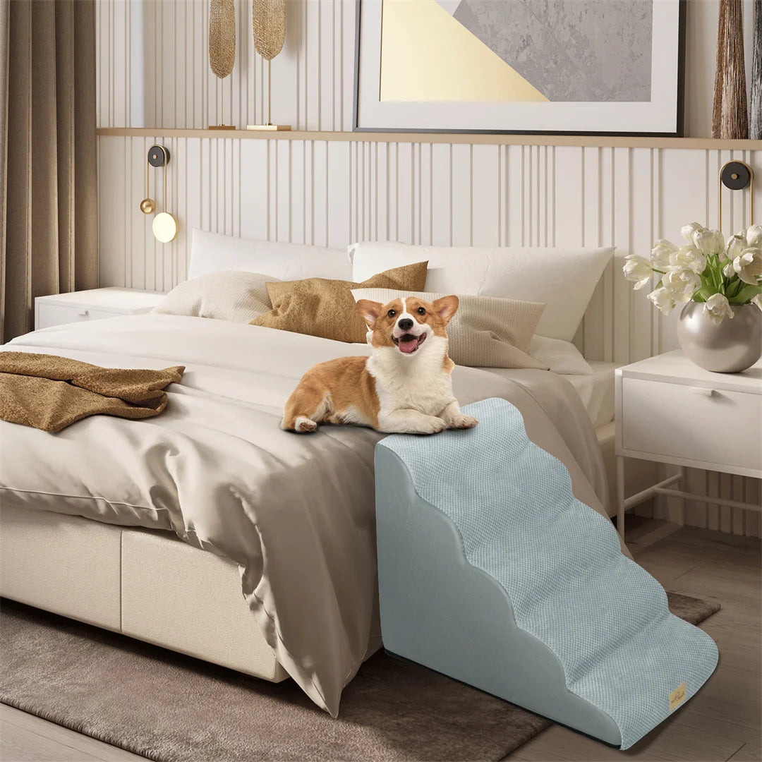 NONEDog High Density Foam Dog Steps For High Beds Sofas